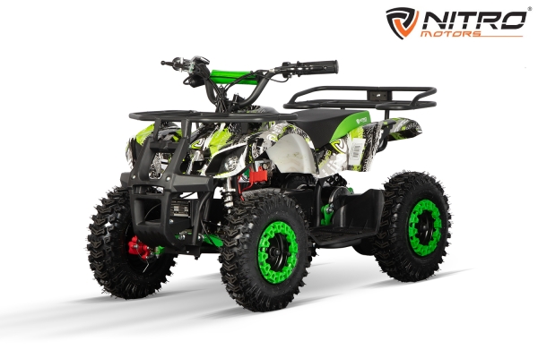 NITRO MOTORS E-Quad 1200W Torino Sport 48V 6" snowy profile Graffiti